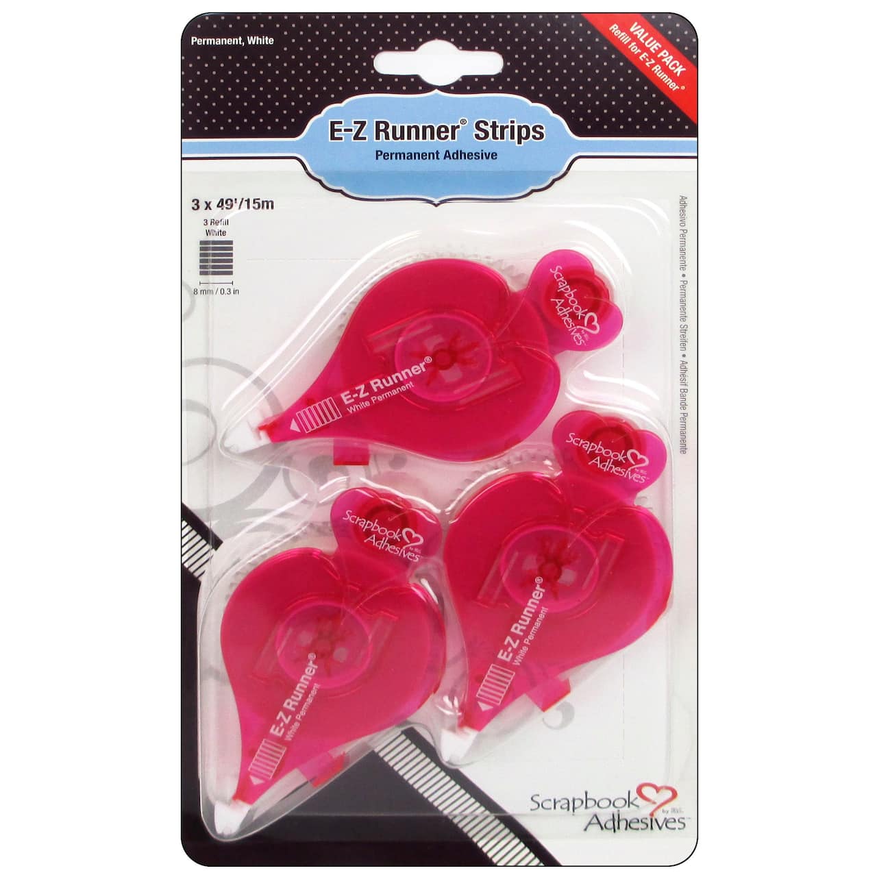Scrapbook Adhesives by 3L&#xAE; E-Z Runner&#xAE; Permanent Strips Refill